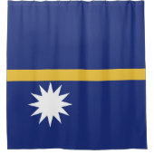 Nauru vlag douchegordijn (Voorkant)