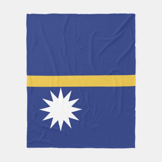 Nauru vlag fleece deken (Voorkant)