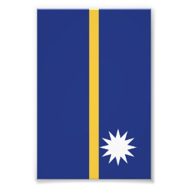 Nauru vlag foto afdruk
