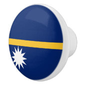 Nauru vlag keramische knop (Rechts)