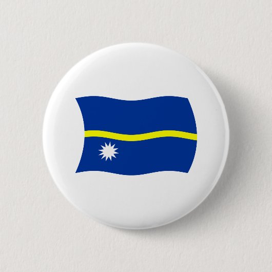 Nauru Vlag Knop Ronde Button 5,7 Cm (Voorkant)