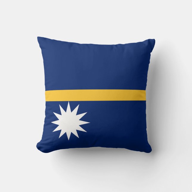Nauru vlag kussen (Voorkant)