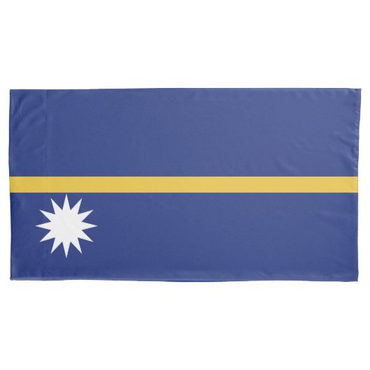 Nauru vlag kussensloop (Voorkant)