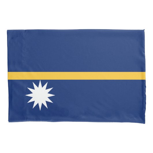 Nauru vlag kussensloop (Voorkant)