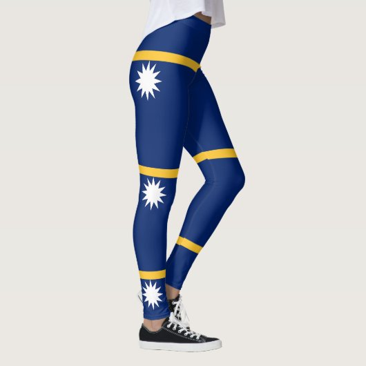 Nauru vlag leggings (Rechts)