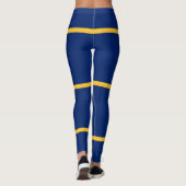 Nauru vlag leggings (Achterkant)