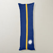 Nauru vlag lichaamskussen (Achterkant (Verticaal))