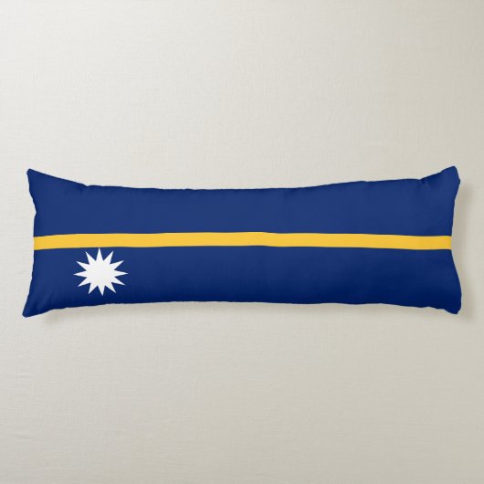Nauru vlag lichaamskussen (Voorkant)