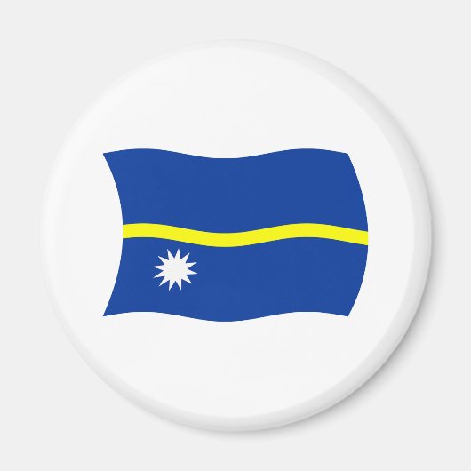 Nauru Vlag Magneet (Voorkant)