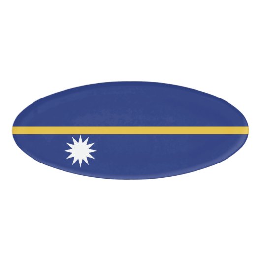 Nauru vlag naambadge (Voorkant)