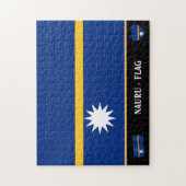 Nauru-vlag & Nauran-land / Nauru Legpuzzel (Verticaal)
