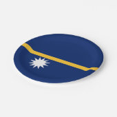 Nauru vlag papieren bordje (Gekanteld)