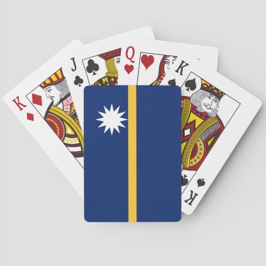 Nauru vlag pokerkaarten (Achterkant)