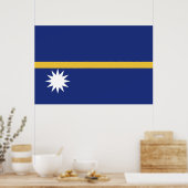 Nauru vlag poster (Keuken)