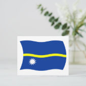 Nauru Vlag Postkaart (Staand voorkant)