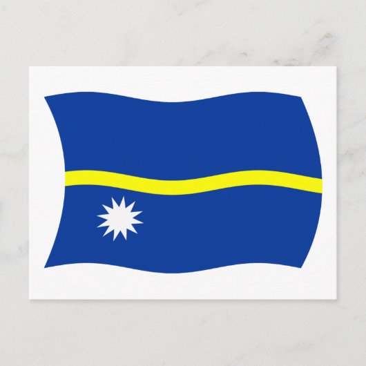 Nauru Vlag Postkaart (Voorkant)