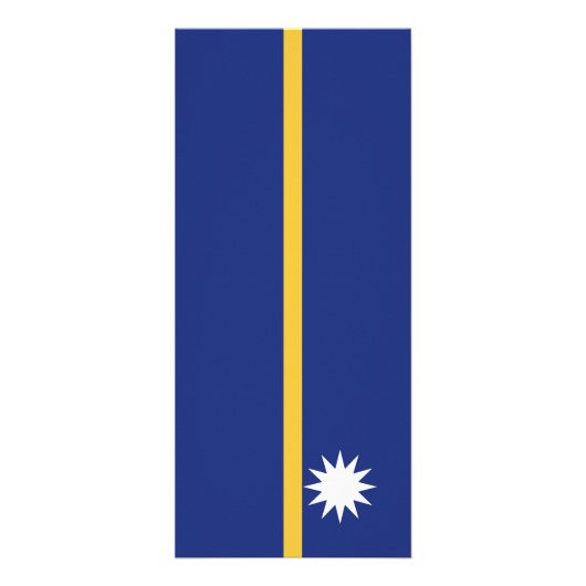 Nauru vlag reclamekaart (Voorkant)