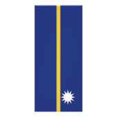 Nauru vlag reclamekaart (Achterkant)