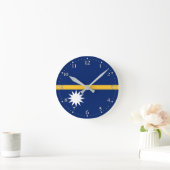 Nauru vlag ronde klok (Huis)