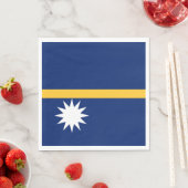 Nauru vlag servet (Insitu)