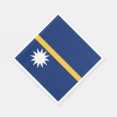 Nauru vlag servet (Hoek)