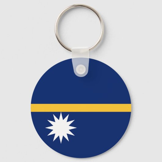 Nauru vlag sleutelhanger (Voorkant)