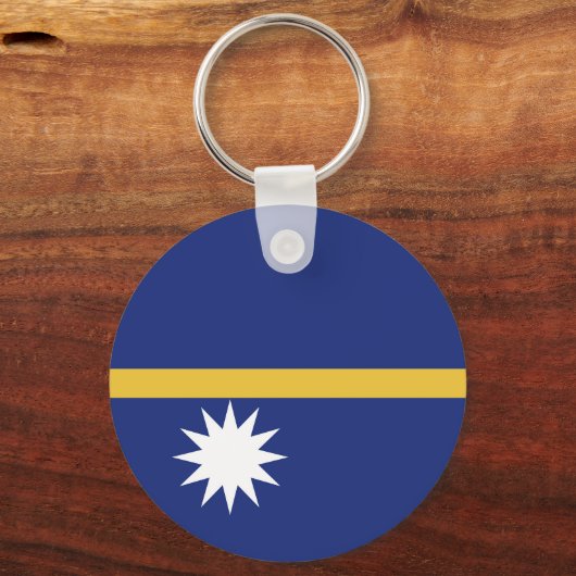 Nauru vlag sleutelhanger (Achterkant)