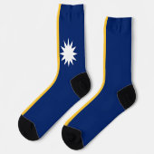 Nauru vlag sokken (Links)