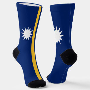 Nauru vlag sokken