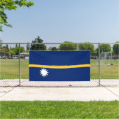 Nauru vlag spandoek (Insitu)