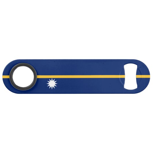 Nauru vlag speed flessenopener (Voorkant (Horizontaal))