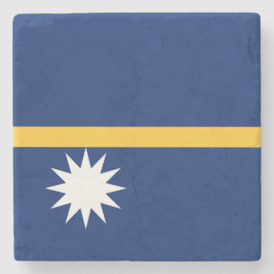 Nauru vlag stenen onderzetter