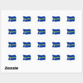 Nauru Vlag Sticker (Vel)