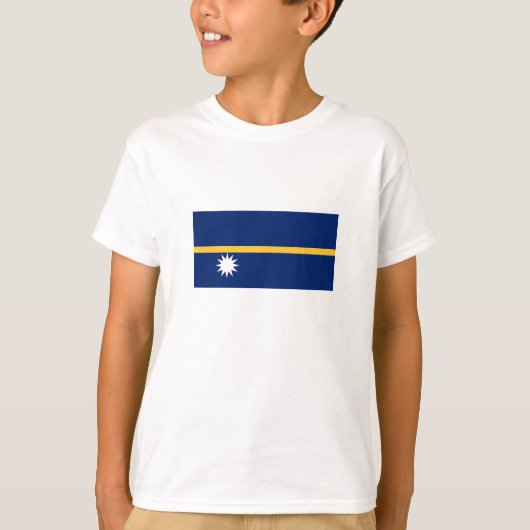 Nauru vlag t-shirt (Voorkant)