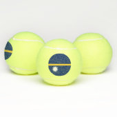 Nauru vlag tennisballen (Multi)