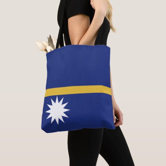 Nauru vlag tote bag (Dichtbij)