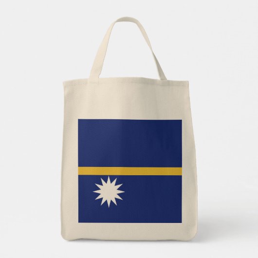 Nauru vlag tote bag (Achterkant)