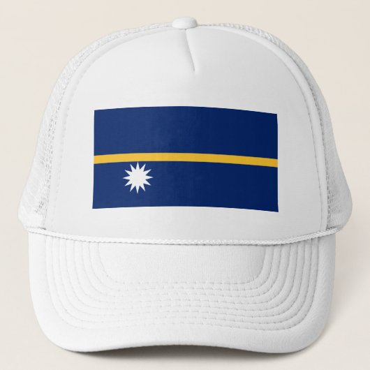 Nauru vlag trucker pet (Voorkant)