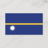 Nauru vlag visitekaartje (Voorkant)