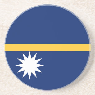 Nauru vlag zandsteen onderzetter