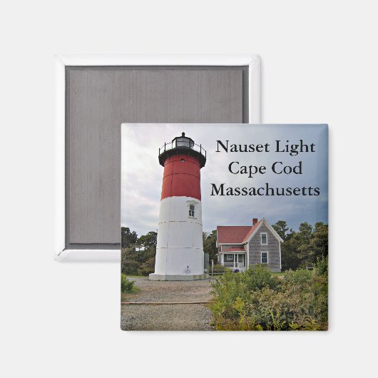Nauset licht, Cape Cod, Massachusetts magneet (Voorkant / Achterkant)