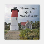 Nauset licht, Cape Cod, Massachusetts magneet (Voorkant)