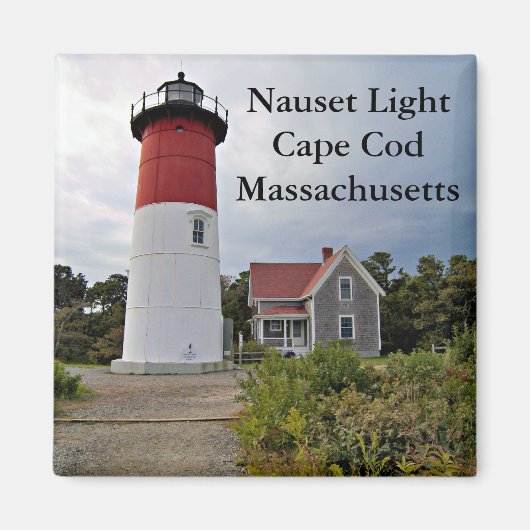 Nauset licht, Cape Cod, Massachusetts magneet (Voorkant)