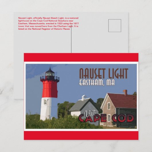 Nauset Light  Briefkaart (Voorkant / Achterkant)