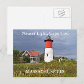 Nauset Light, Cape Cod, Massachusetts Briefkaart (Voorkant / Achterkant)