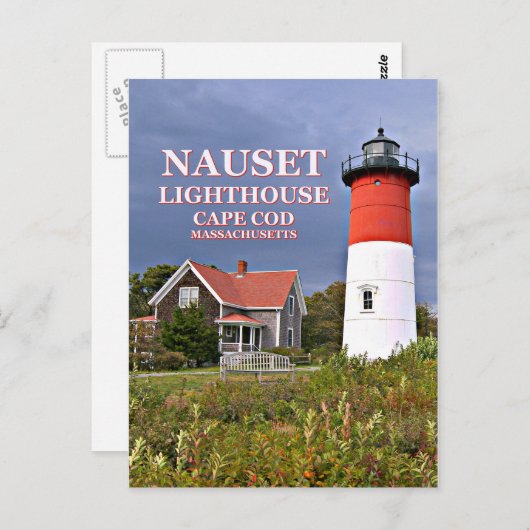 Nauset Light, Cape Cod, Massachusetts Briefkaart (Voorkant / Achterkant)