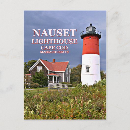 Nauset Light, Cape Cod, Massachusetts Briefkaart (Voorkant)