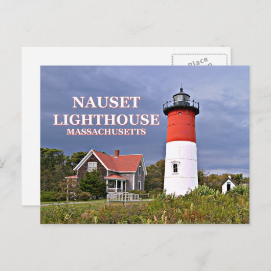 Nauset Light, Cape Cod, Massachusetts Briefkaart (Voorkant / Achterkant)