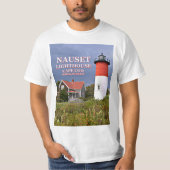 Nauset Light, Cape Cod, Massachusetts Lighthouse T-shirt (Voorkant)