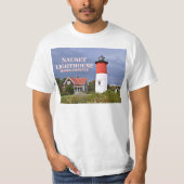 Nauset Light, Cape Cod, Massachusetts Lighthouse T-shirt (Voorkant)